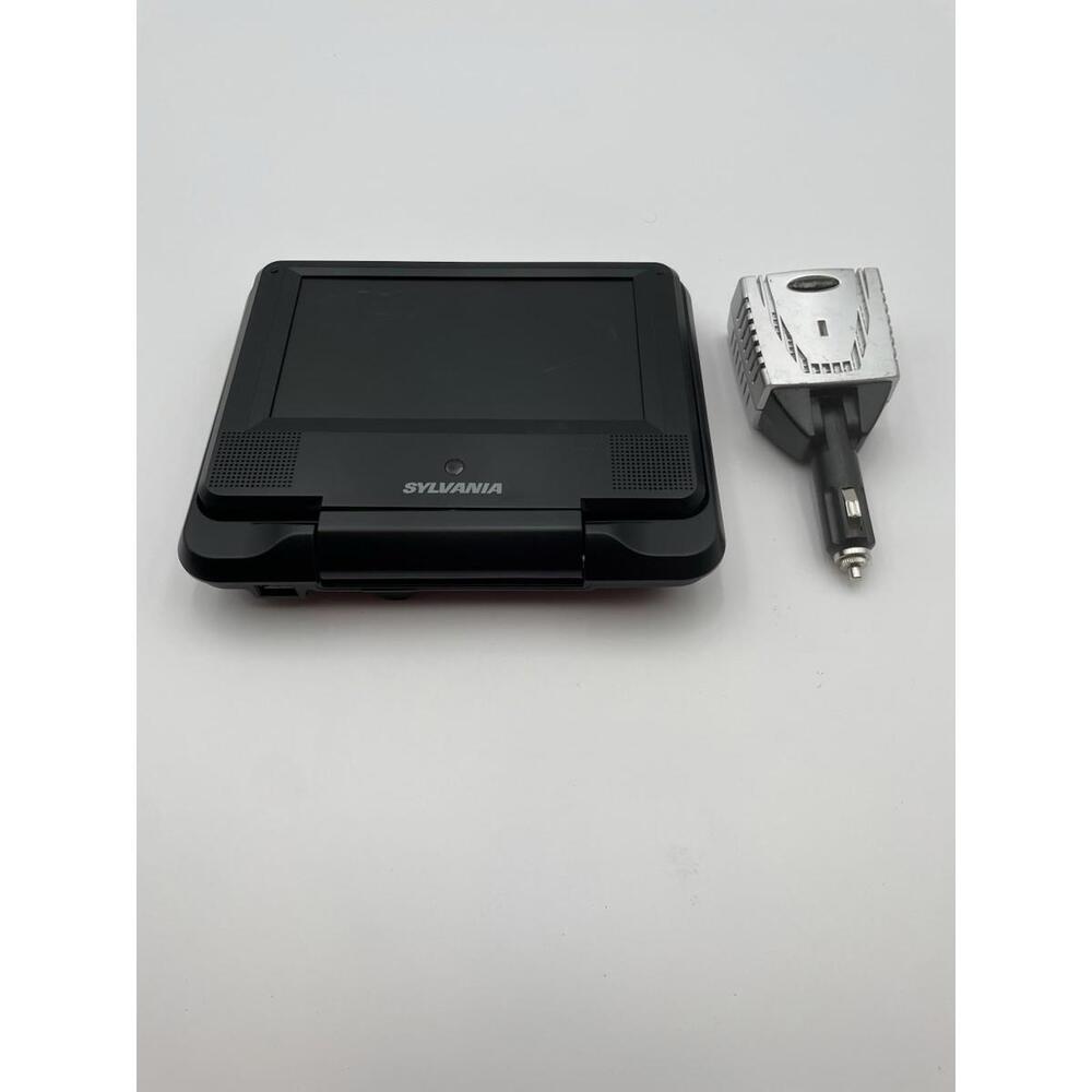Sylvania Portable DVD Player Black 7-Inch SDVD7027 +Car Monitor +Auto  Charger +